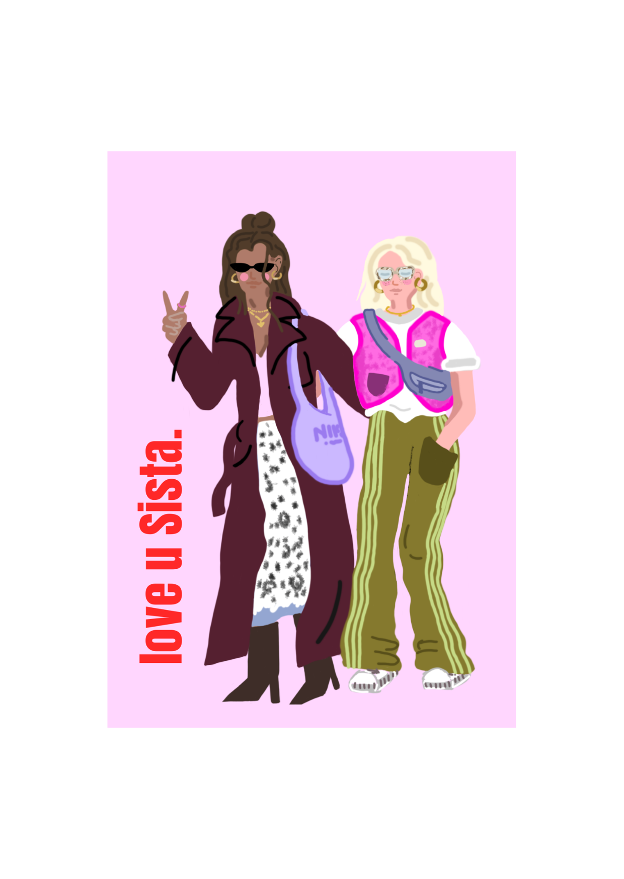 Sisters. [Postkarte]